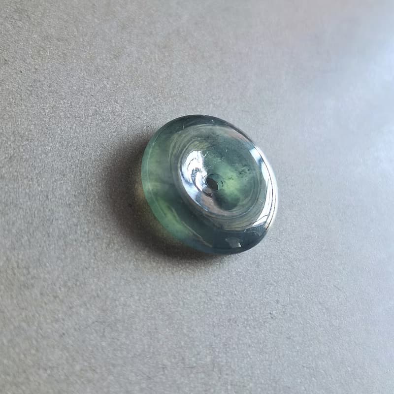 天然瓜地馬拉翡翠玉器 | 冰種小平安扣吊墜 |