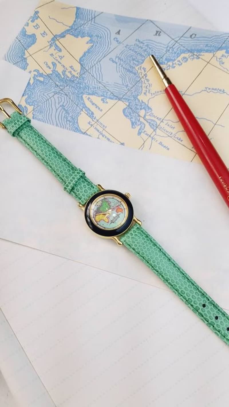 【Lost and find】文青 古老款 地圖 地球 手錶