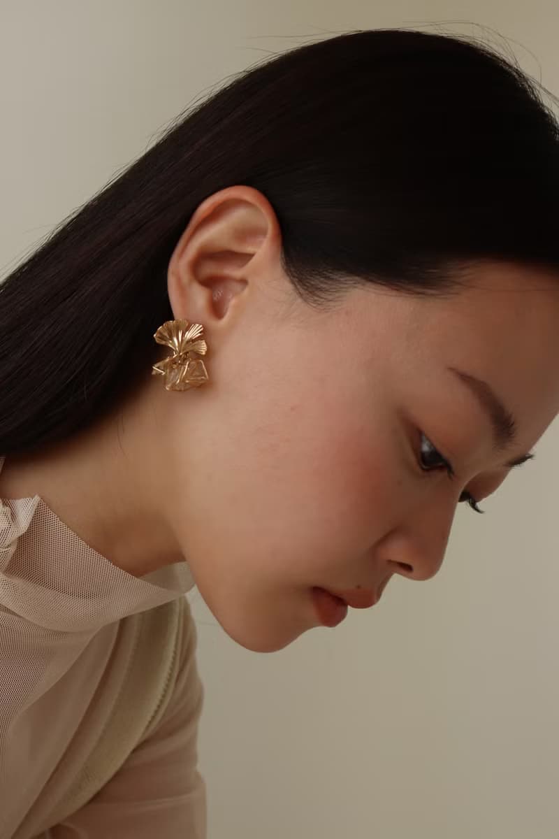 2021永恆的愛情銀杏耳環/耳針耳夾 耳夾耳環 樹脂 送禮 聖誕節