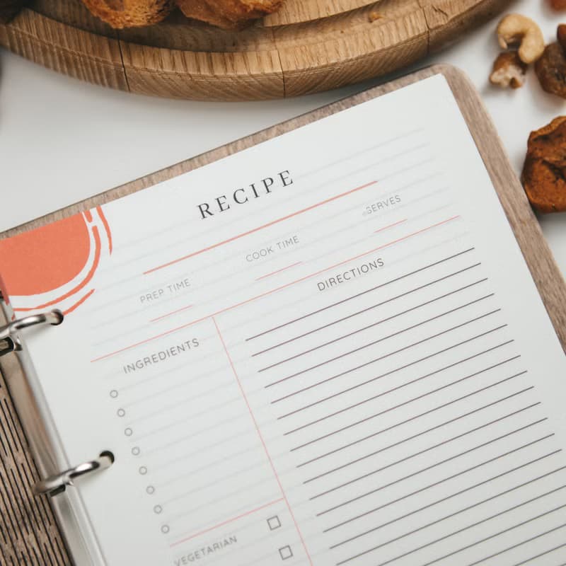 Wooden Custom Cookbook, Father Day Gift, Cooking Gift by Enjoy The Wood