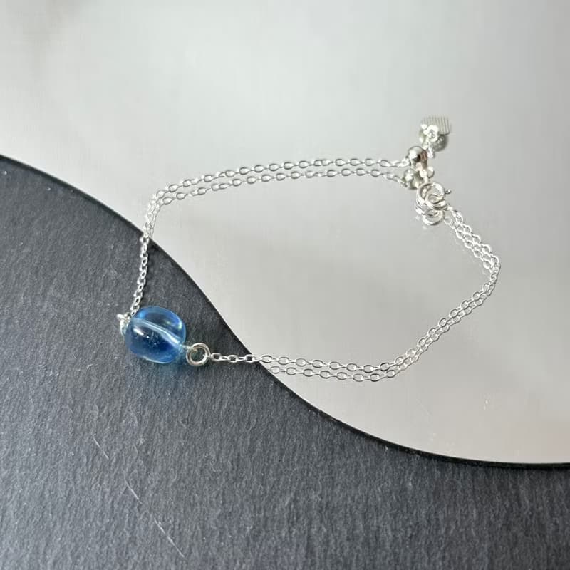 魔鬼海藍寶糖豆手串