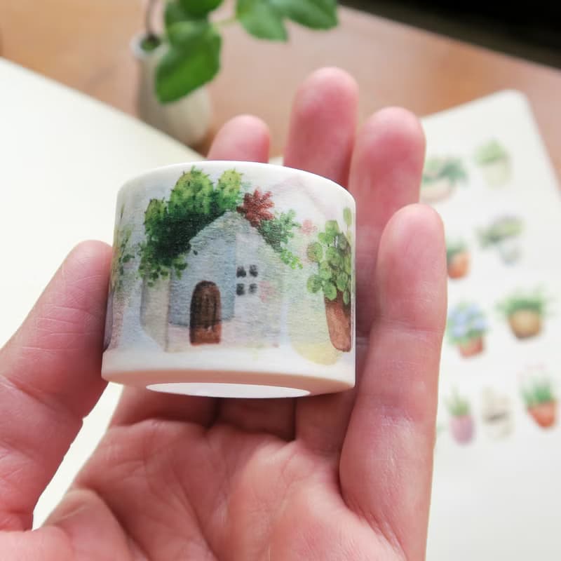小盆栽potted plant-3 紙膠帶