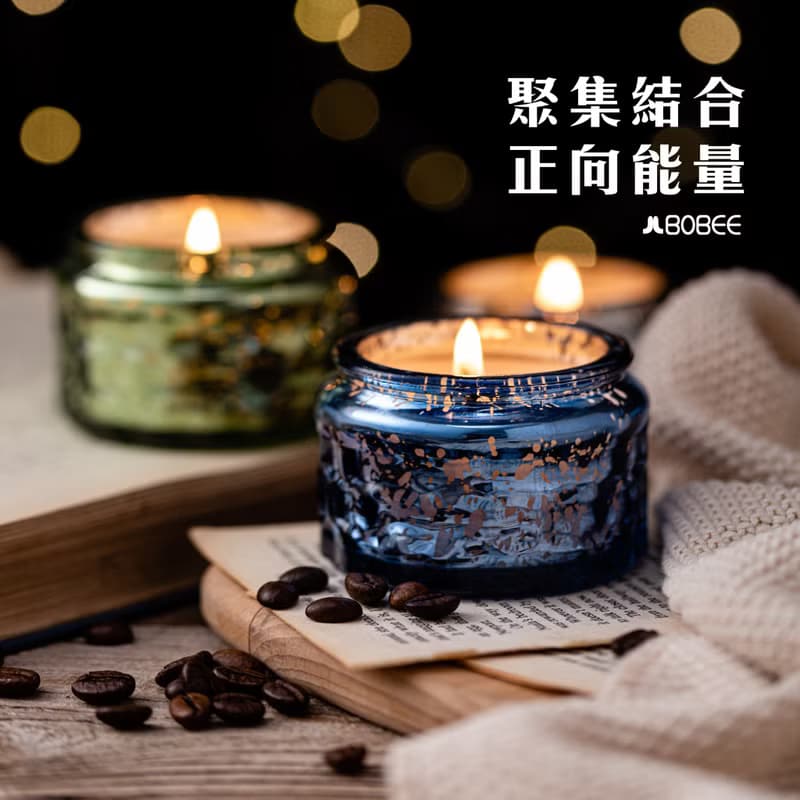 保庇BOBEE 滿天星魔法 許願星空香氛開運蠟燭 360g - 銀色招財