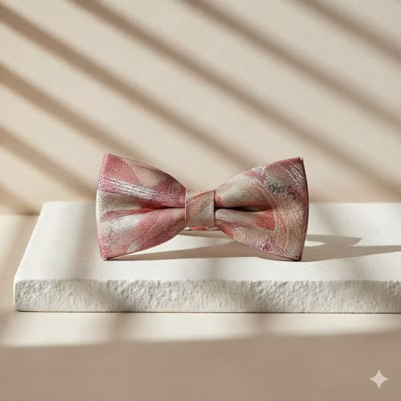 刷色水彩紅綠領結