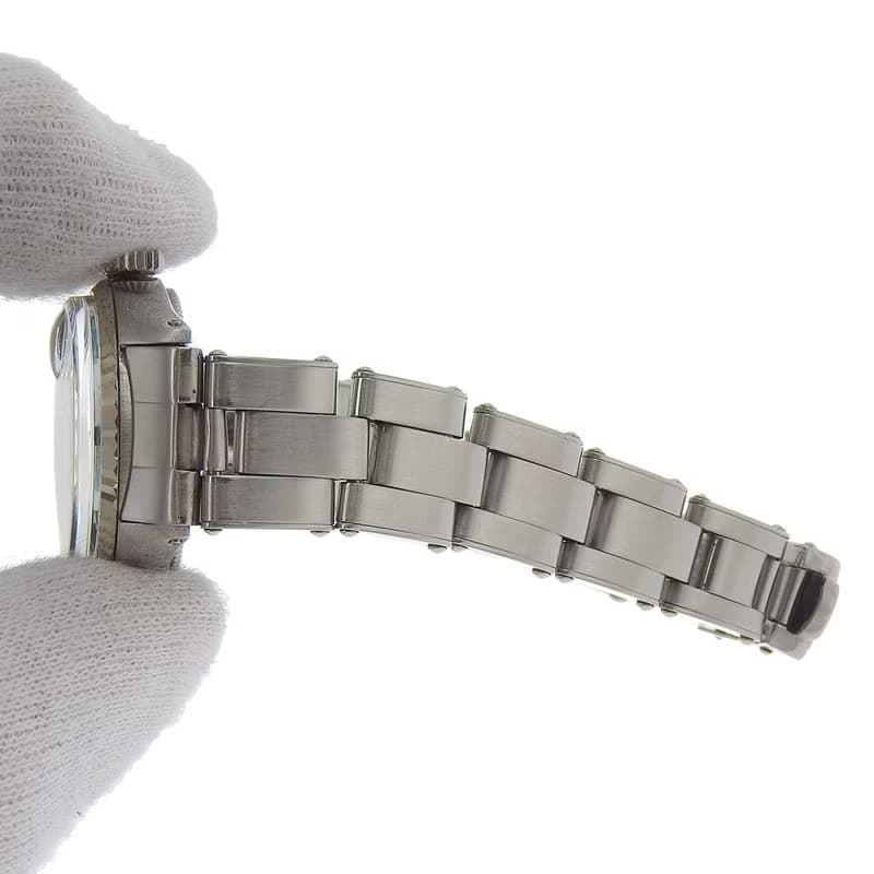 【日本直送】ロレックス ROLEX オイスターパーペチュアル 腕時計 デイト cal.1130 6517 SS 自動巻き 水色文字盤 レディース【中古】