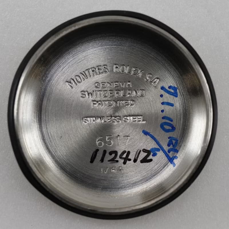 【日本直送】ロレックス ROLEX オイスターパーペチュアル 腕時計 デイト cal.1130 6517 SS 自動巻き 水色文字盤 レディース【中古】