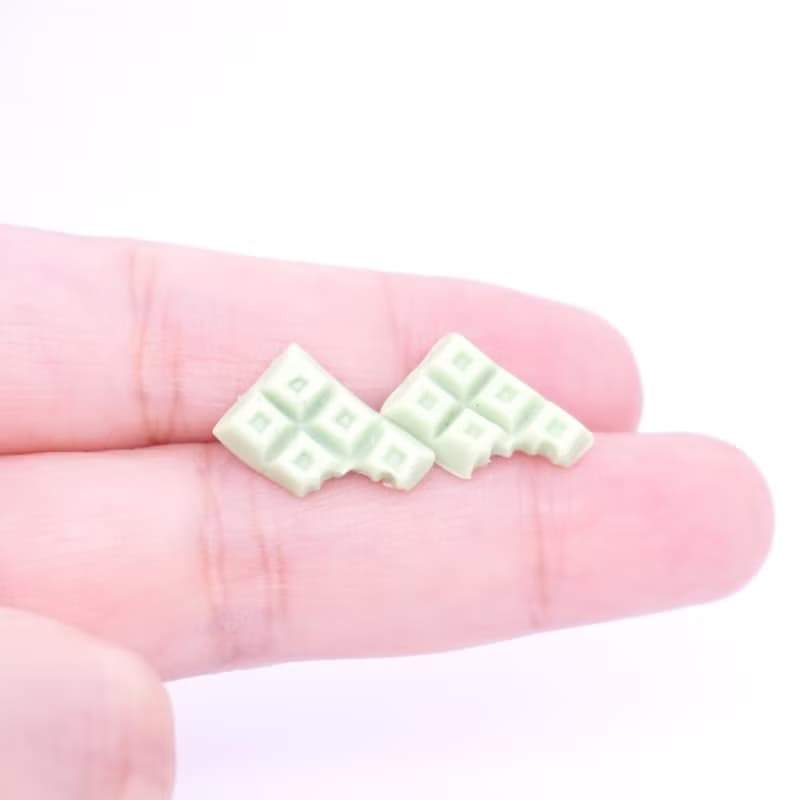 Playful Design 咬一口抹茶巧克力塊耳環