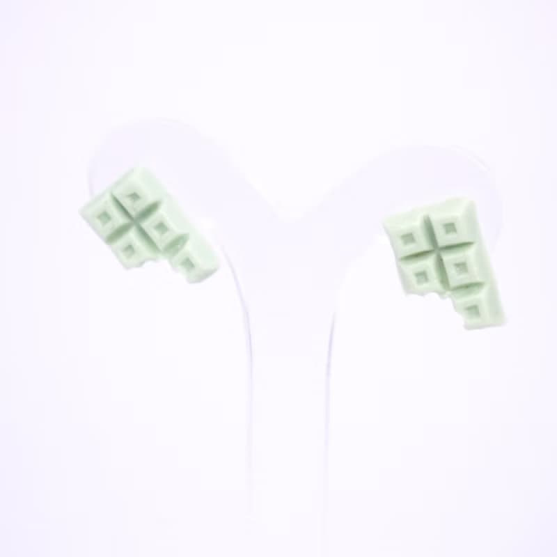 Playful Design 咬一口抹茶巧克力塊耳環