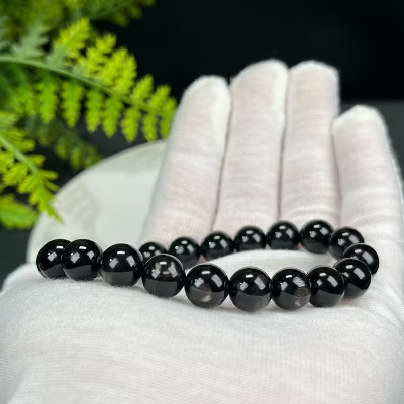 高品質埃及金運石手串9mm顆顆帶眼單圈疊戴女款閃耀靈動招財聚福