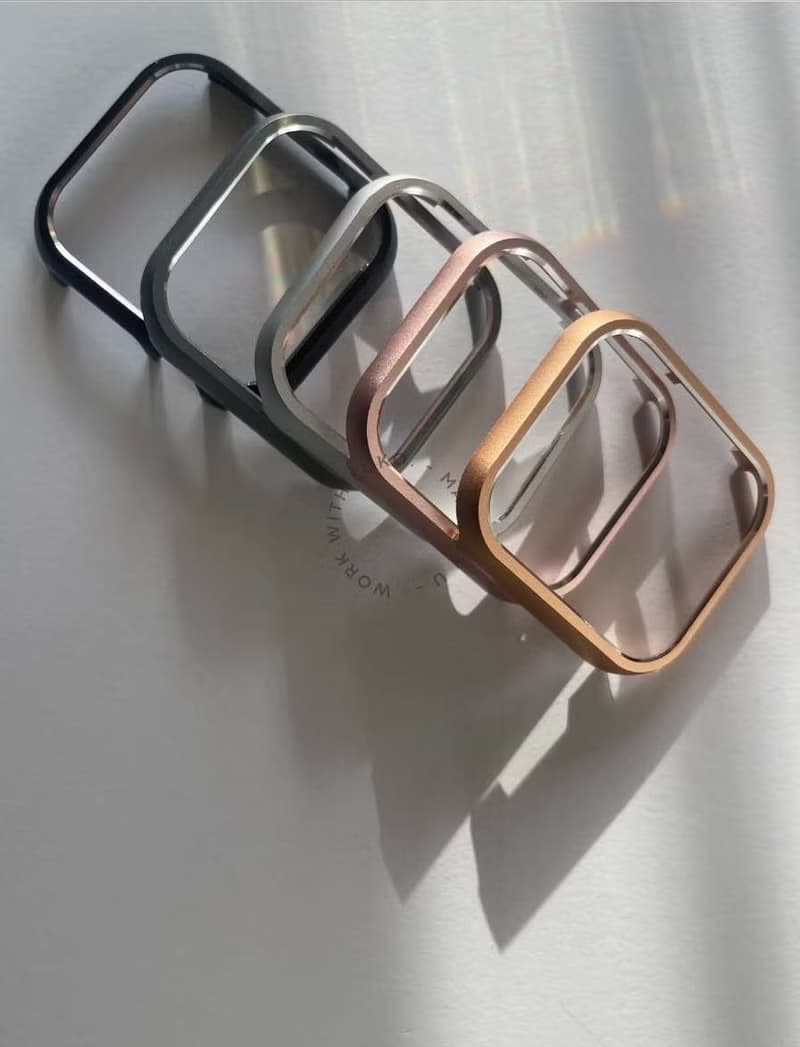 Apple Watch Case | 鋁合金銀邊半包防摔硬殼