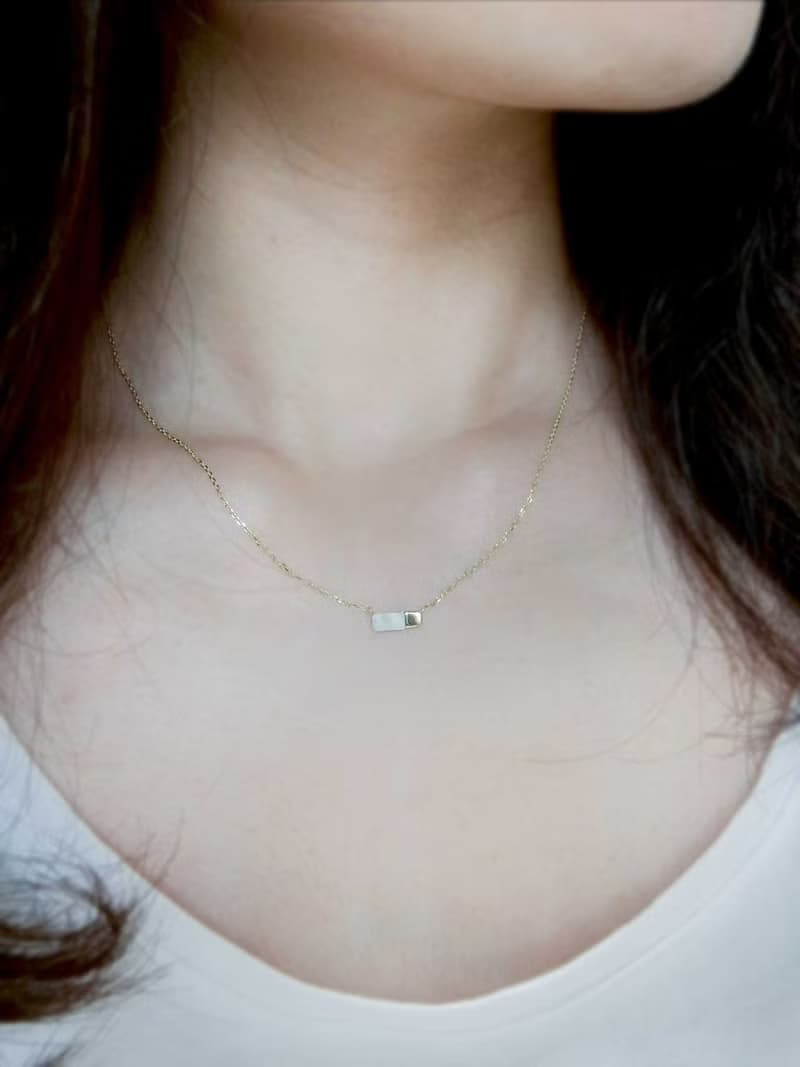 【白巧克力餅乾】純銀貝殼項鍊