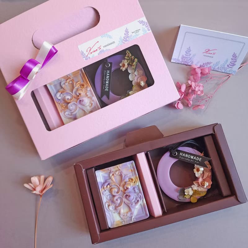 香氛舒心禮盒 | 皂&永生花香氛蠟片