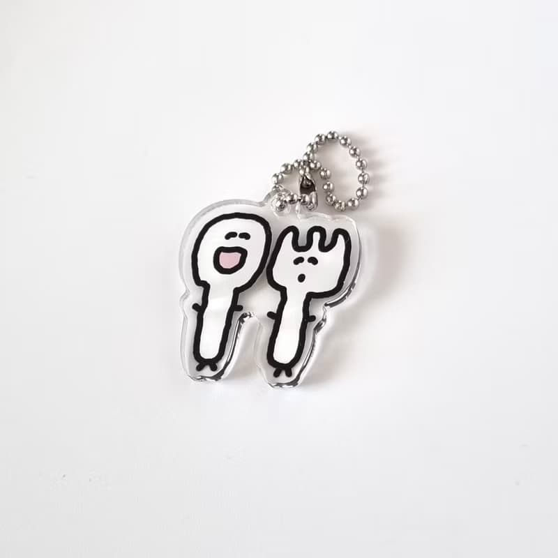 Yum-Yum Acrylic keyring - Spoon and Fork