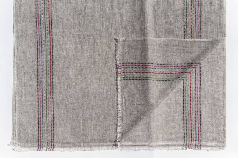 喀什米爾Cashmere 針織圍巾 純羊毛圍巾 手織圍巾 編織圍巾-日本