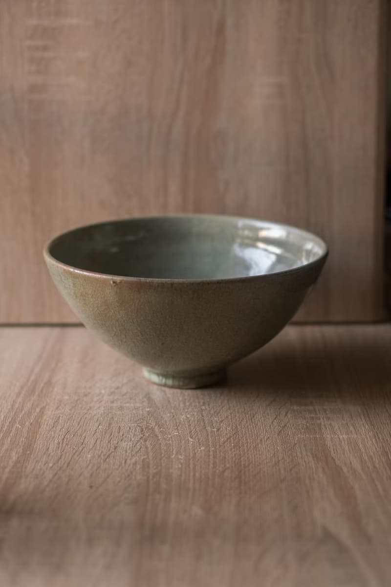 柴燒青瓷窯變大碗公