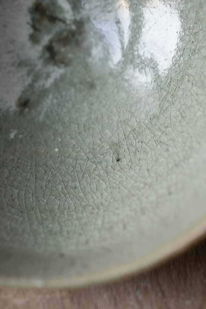 柴燒青瓷窯變大碗公