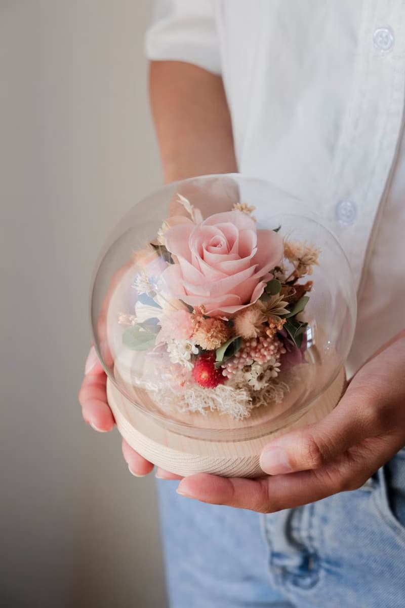 | 手作DIY | - 永生花玻璃球材料包  手作 DIY 乾燥花