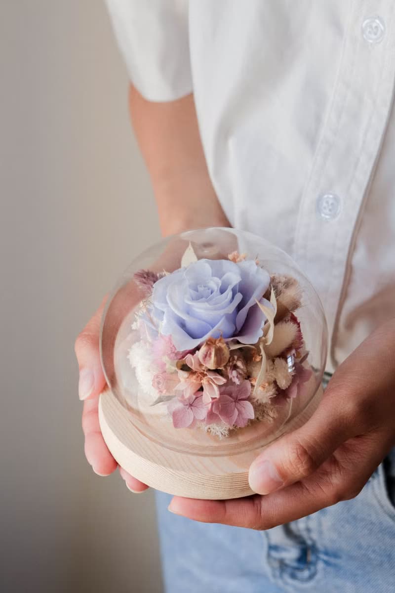 | 手作DIY | - 永生花玻璃球材料包  手作 DIY 乾燥花
