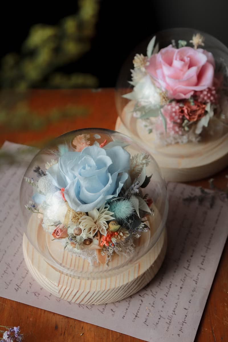 | 手作DIY | - 永生花玻璃球材料包  手作 DIY 乾燥花