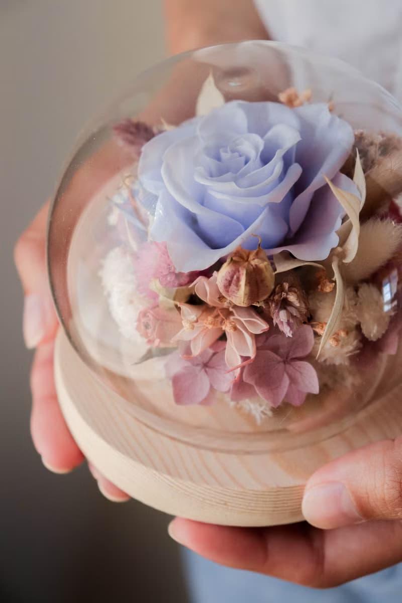 | 手作DIY | - 永生花玻璃球材料包  手作 DIY 乾燥花