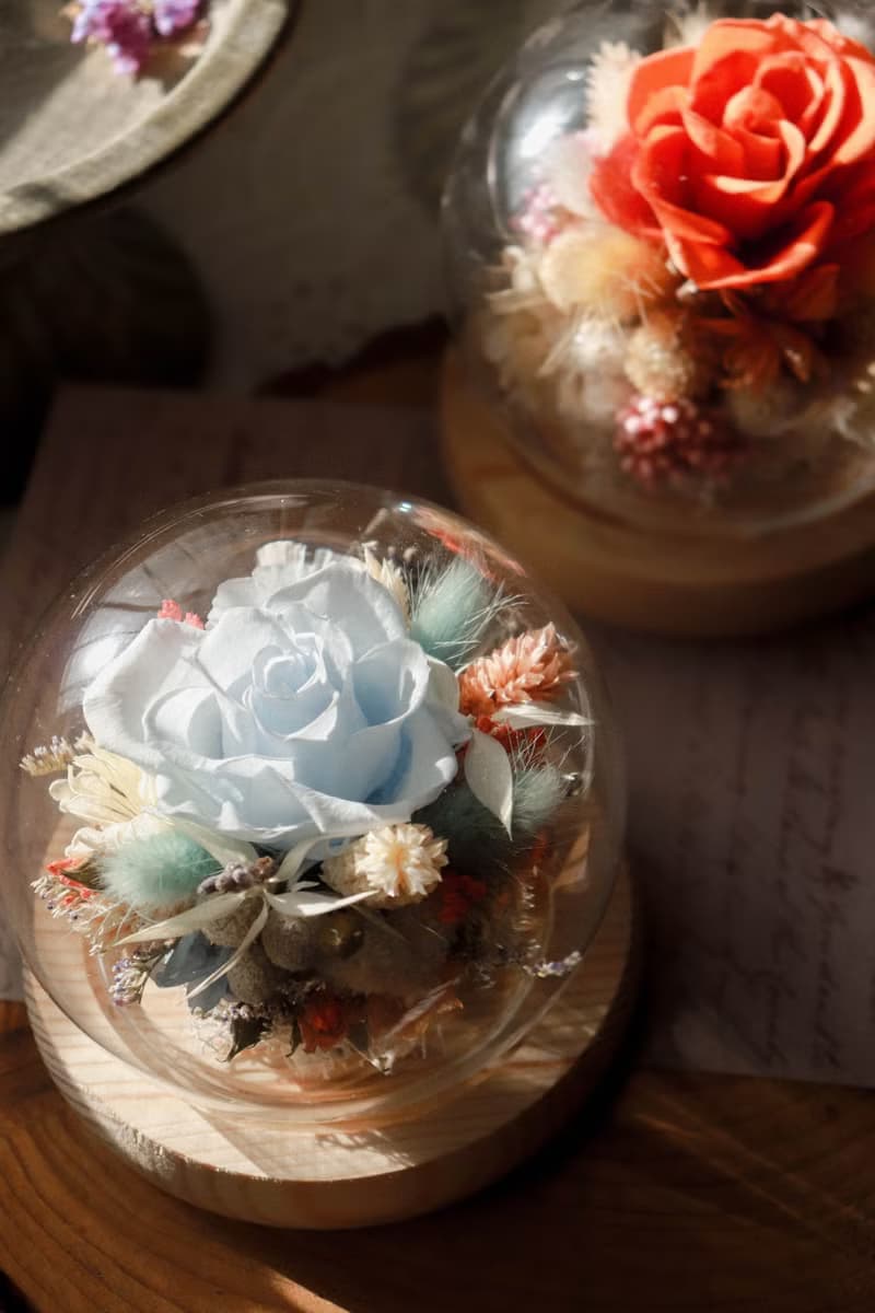 | 手作DIY | - 永生花玻璃球材料包  手作 DIY 乾燥花