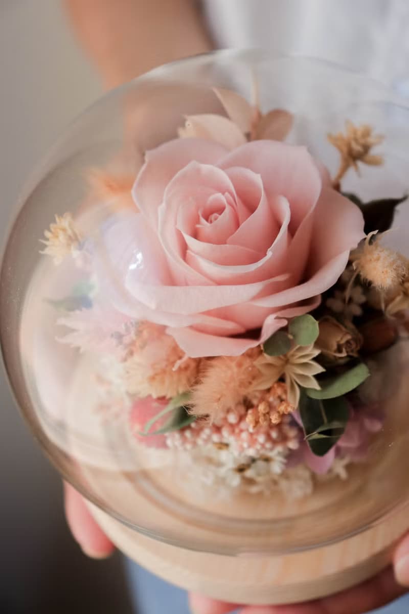 | 手作DIY | - 永生花玻璃球材料包  手作 DIY 乾燥花