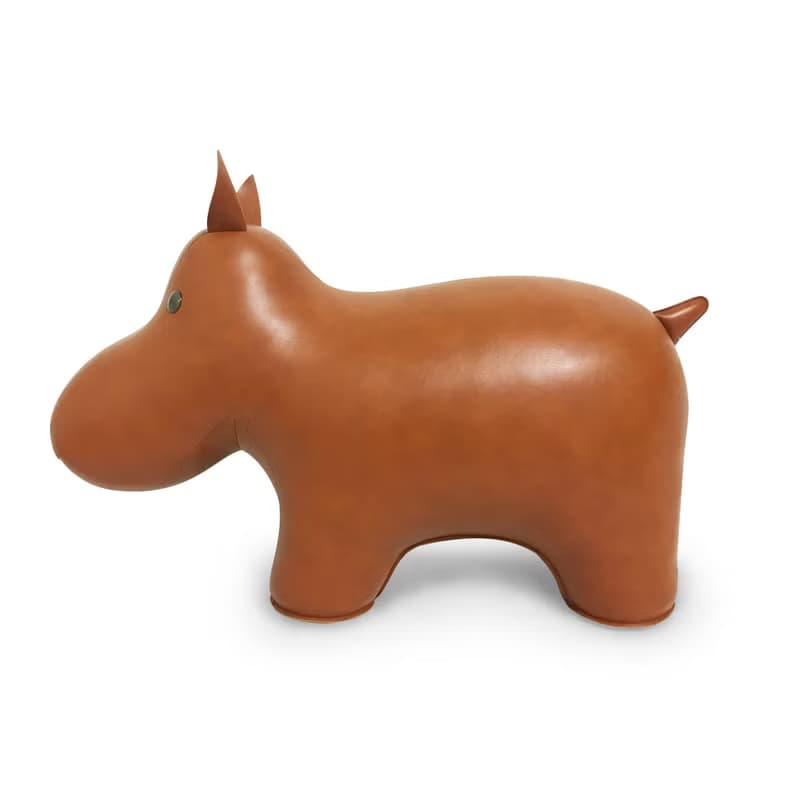 【大型居家擺飾】河馬 Hippo 皮革動物 | 入厝禮物