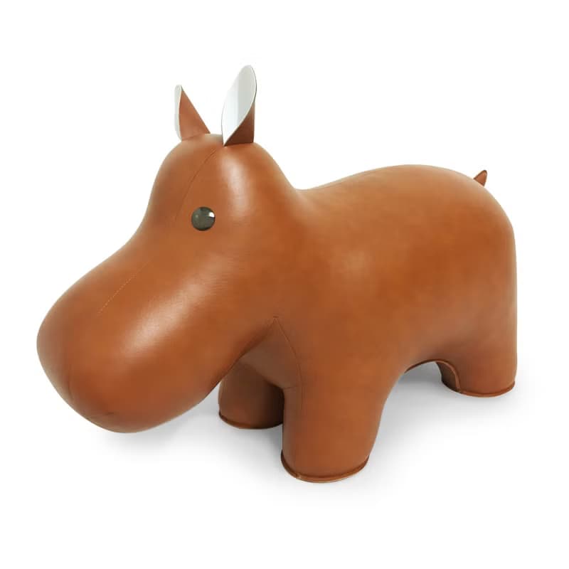 【大型居家擺飾】河馬 Hippo 皮革動物 | 入厝禮物