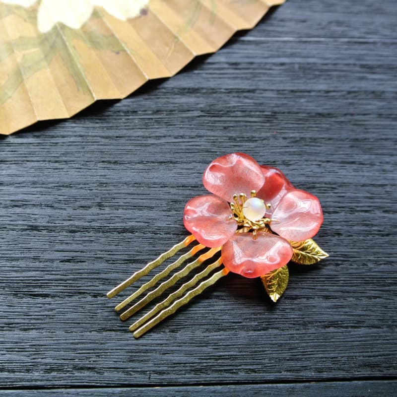【墨徽閣】花開正好髮梳