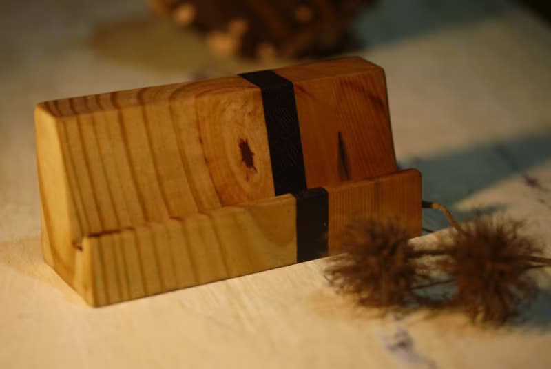 拼接木名片座 文具精品 專業手作 限量製作 名片座 原木 職人手作