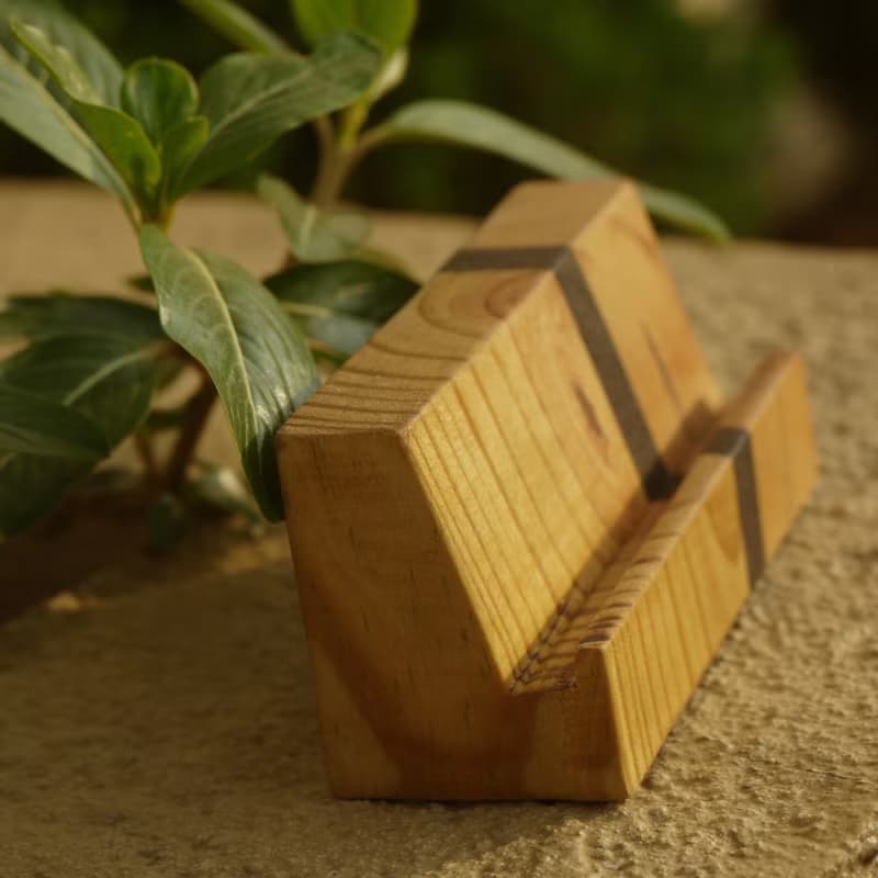 拼接木名片座 文具精品 專業手作 限量製作 名片座 原木 職人手作