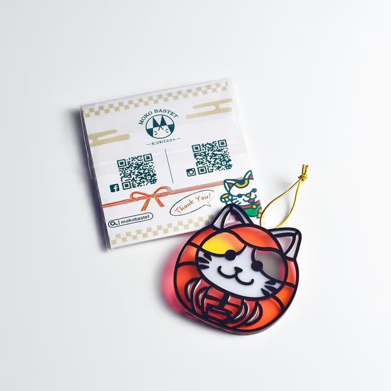 動物達摩 (貓) 掛飾 l 蛇年 福貼 揮春 春聯 招財貓 招福貓