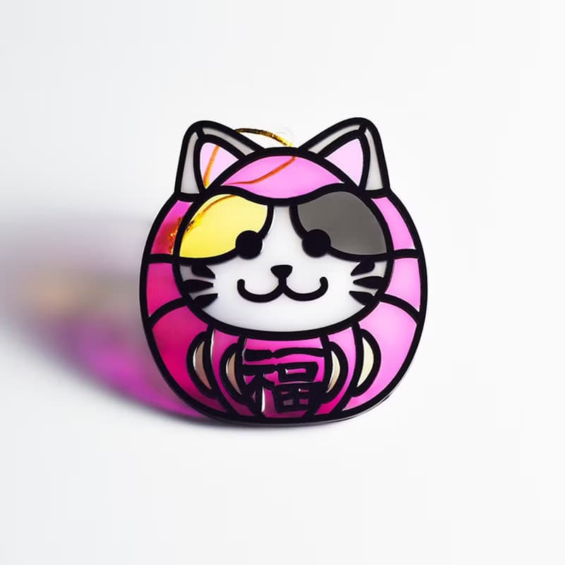 動物達摩 (貓) 掛飾 l 蛇年 福貼 揮春 春聯 招財貓 招福貓