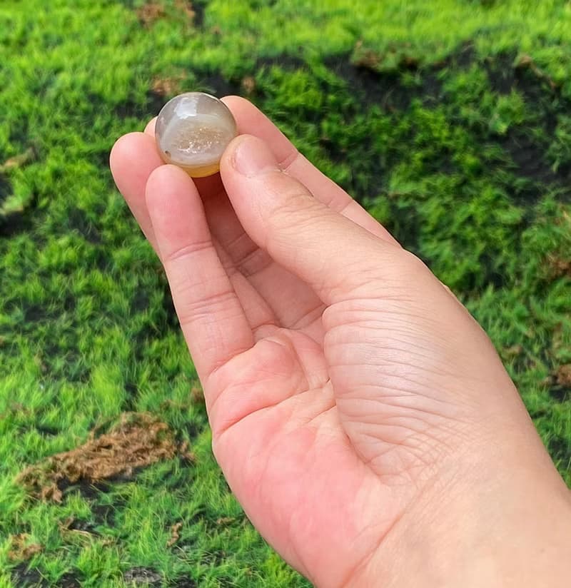 有球必應 招財吸金-天然開口笑瑪瑙球 財運擺件 快速出貨