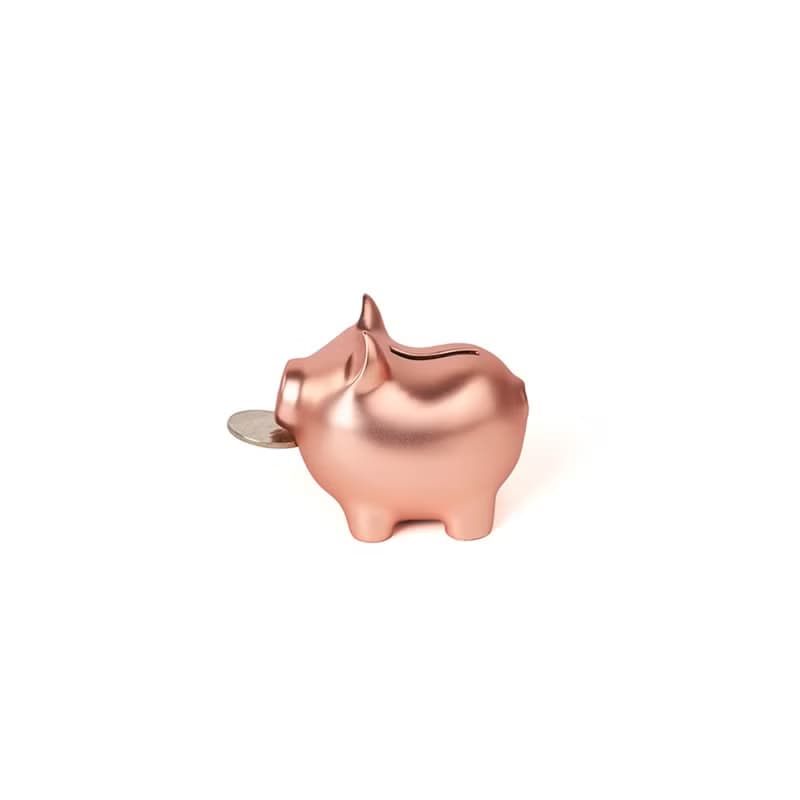 GOLDENPIG | 招財金豬 大豬小豬落御盤 霧玫瑰金