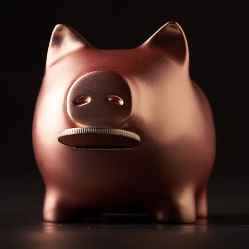 GOLDENPIG | 招財金豬 大豬小豬落御盤 霧玫瑰金