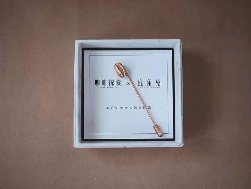 咖啡豆 COFFEE BEAN - 鹿角兔 x 咖啡探險 * 聯名別針