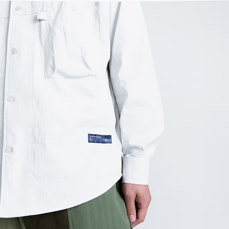 Work shirt 格子長袖多口袋寬松休閑工裝襯衫