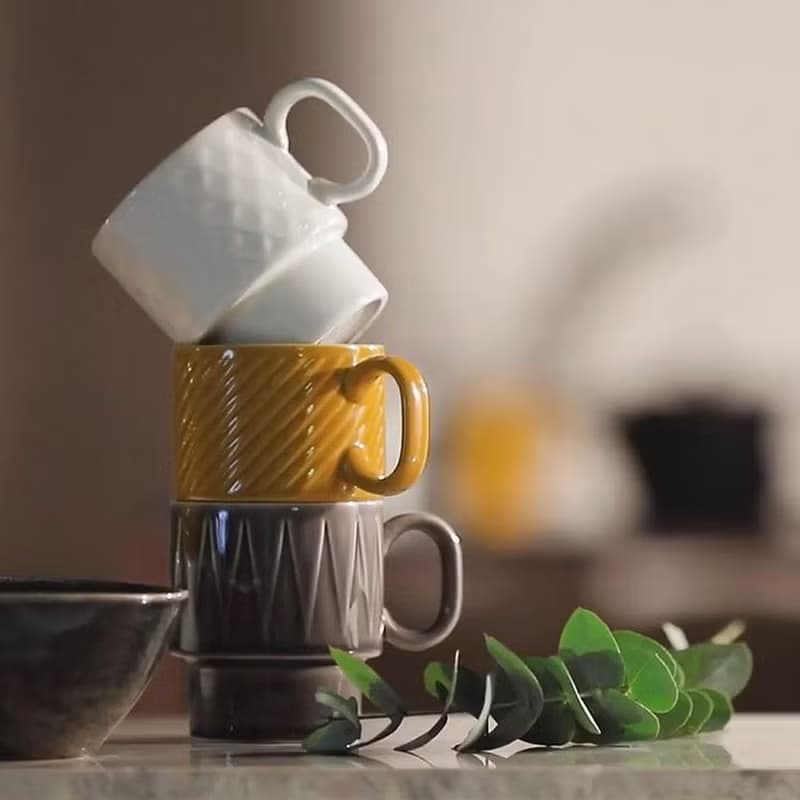 Coffee & More/咖啡杯單入/250ml/黃