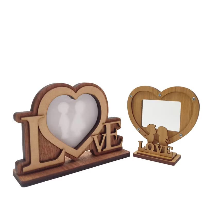 【手作DIY】有愛大聲說 七夕  心型相框情人節