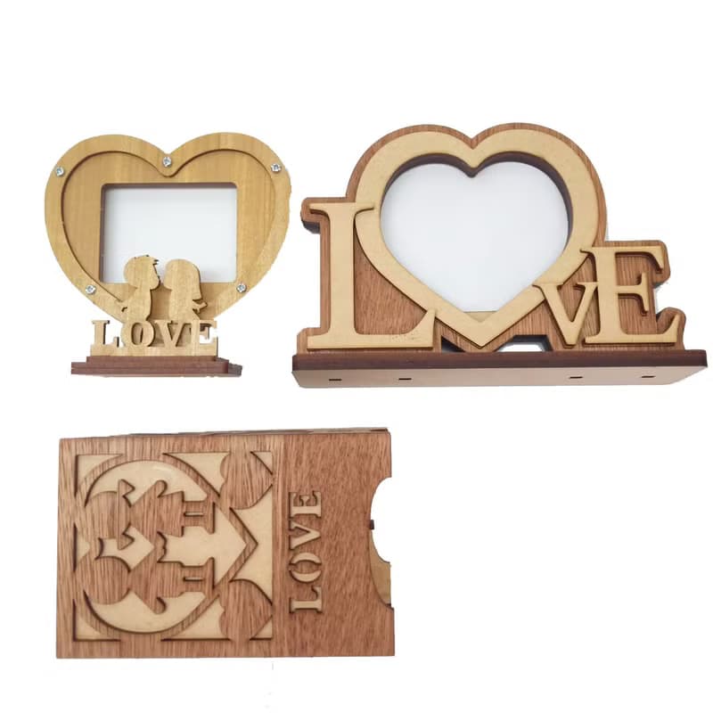 【手作DIY】有愛大聲說 七夕  心型相框情人節