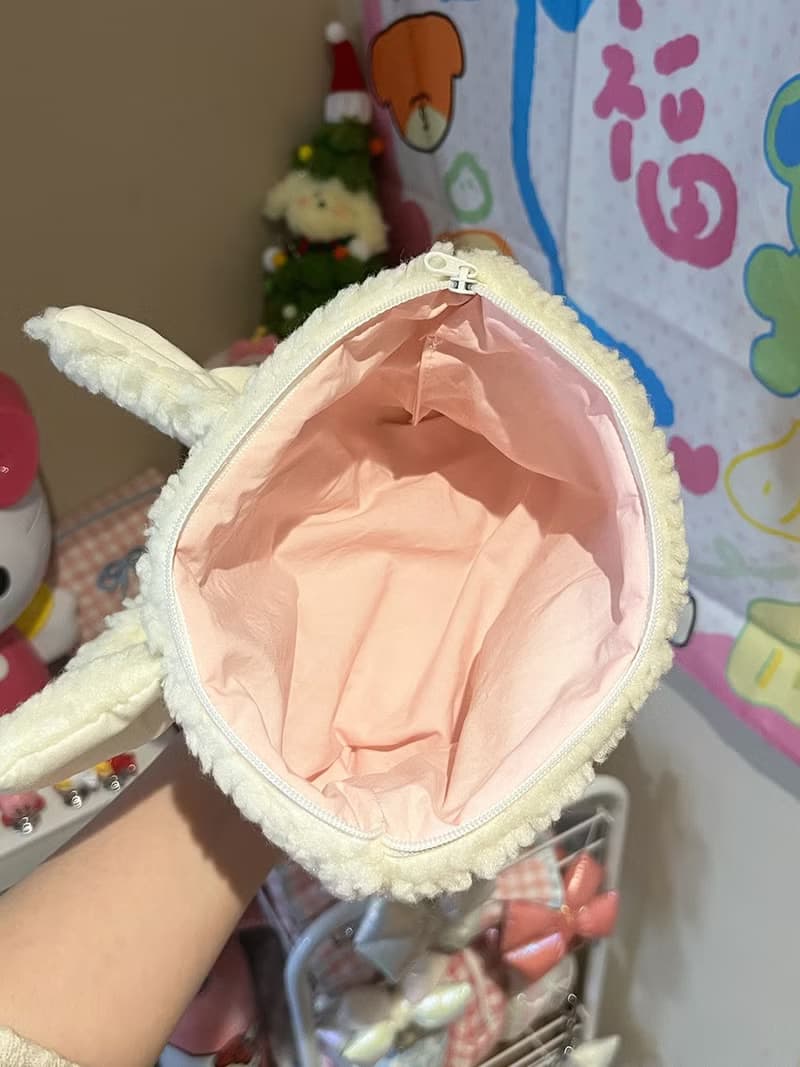 Sweetstore Supply原創忌廉羊羔蝴蝶結化妝包便攜收納包