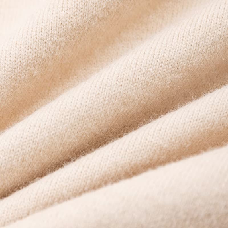 【Icare】燕麥色水鑽小立領毛衣(M-XL) | 女長袖上衣 女毛衣