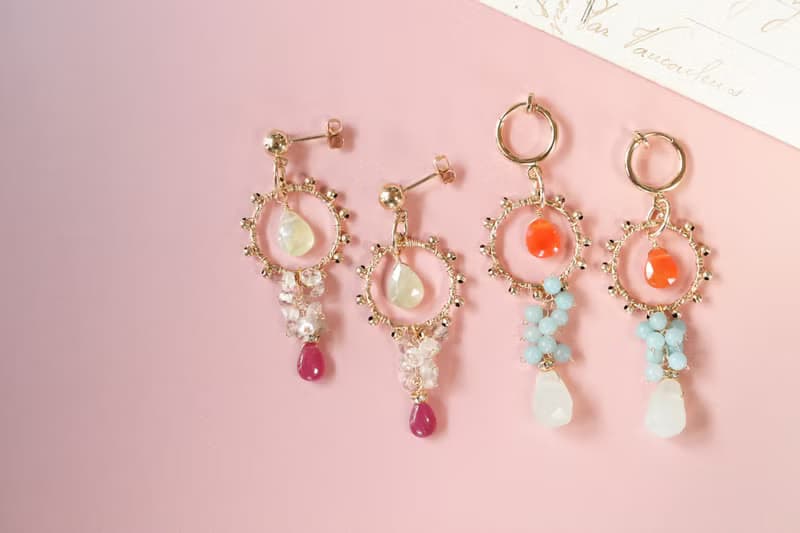 ピアス&イヤリング Divertimento ピンク
