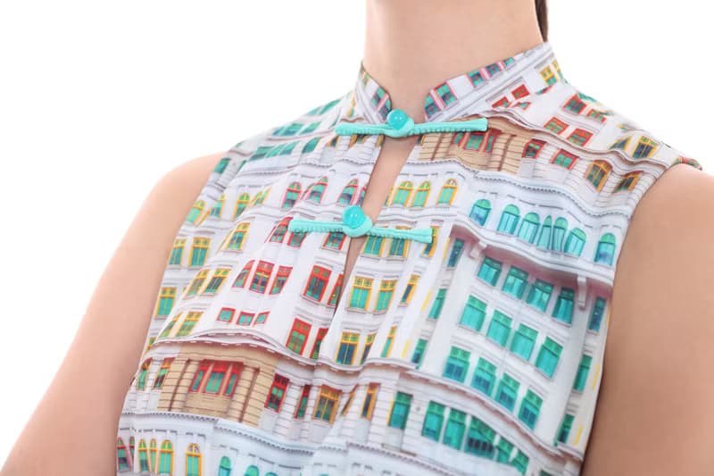 KASEY 舊禧街警察局印花東方連衣裙