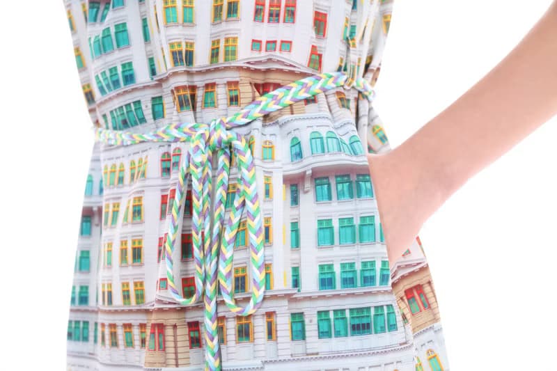 KASEY 舊禧街警察局印花東方連衣裙