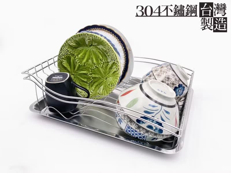 設計款　不鏽鋼碗籃　碗盤架　 304不鏽鋼廚房置物架