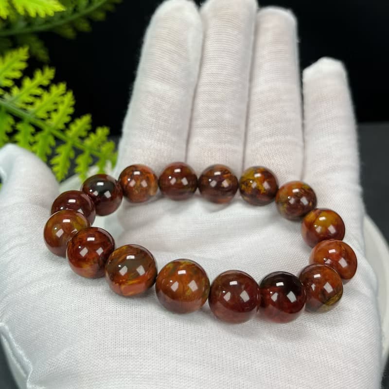 精品南非彼得石手串12mm高瓷多彩油畫風手錬女能量凈化靈性開發