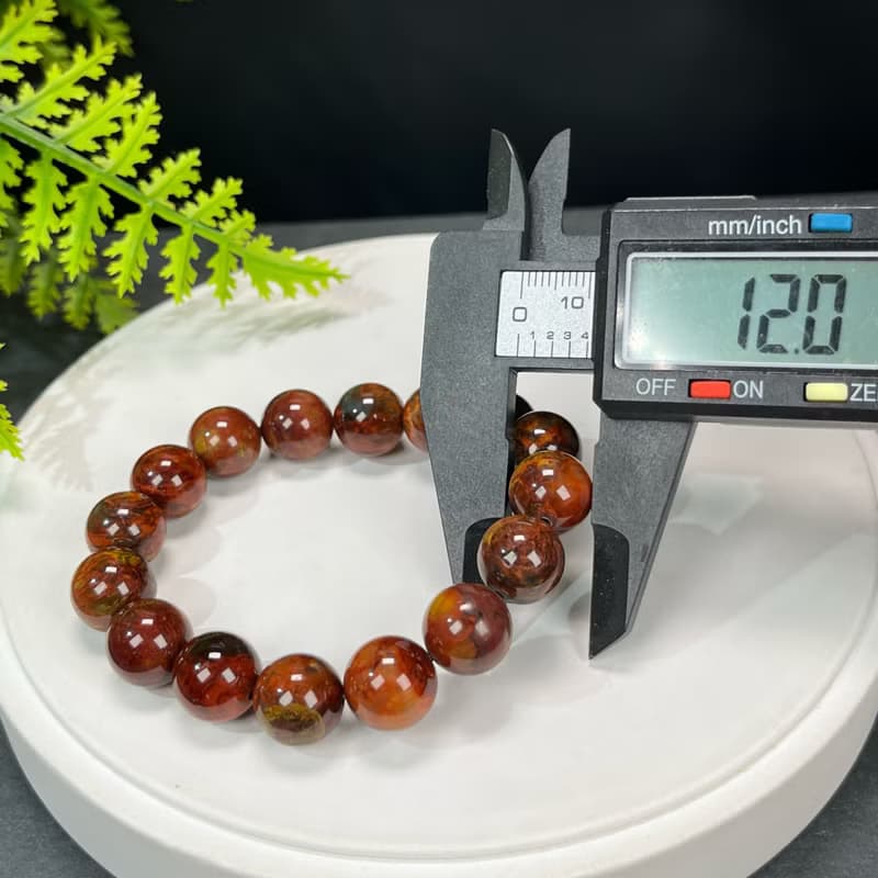 精品南非彼得石手串12mm高瓷多彩油畫風手錬女能量凈化靈性開發