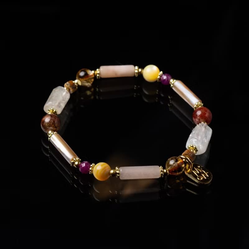 茶香之樂 // C1585黃水晶彩幽靈手鍊
